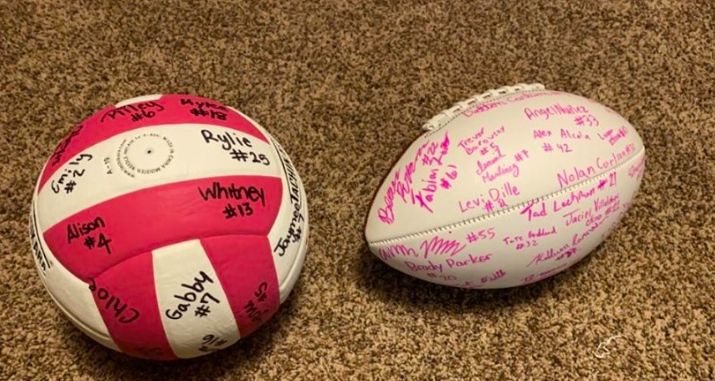 Signed Football & Volleyball