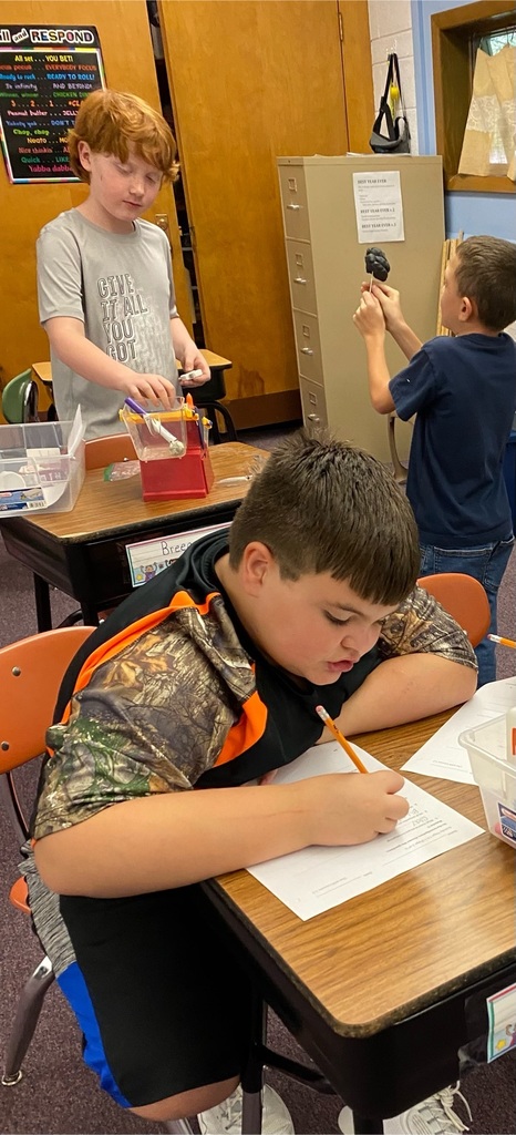 Students wrote their results