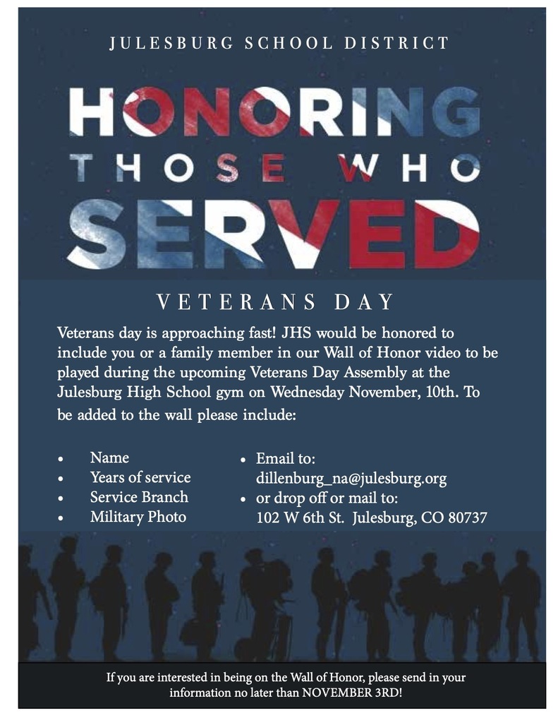 honoring those who served veterans day flyer