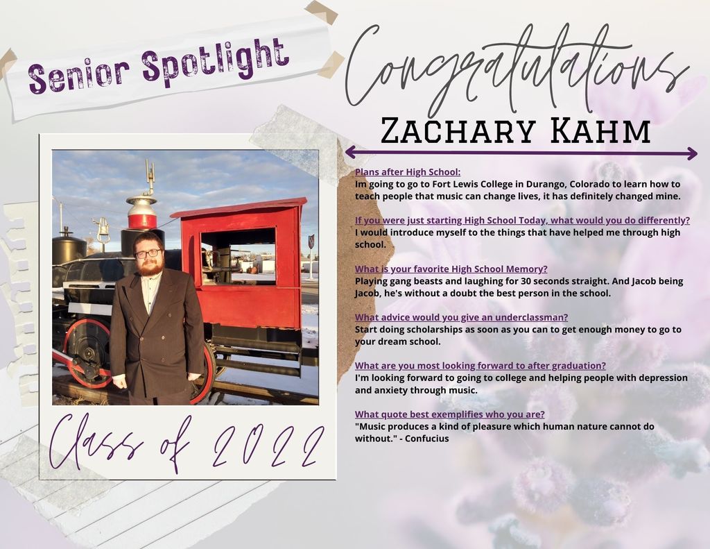 Zachary Kahm - Senior Spotlight